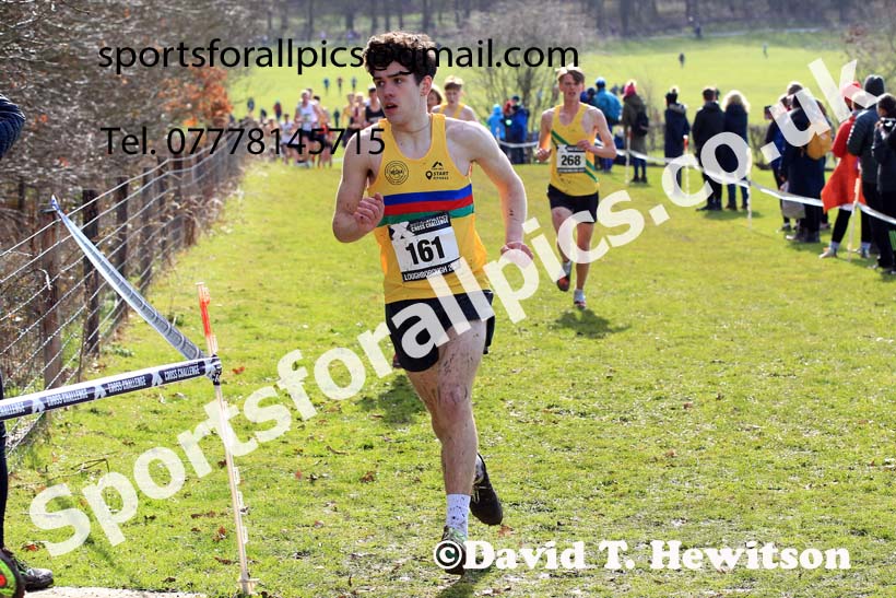 Mens Under-20s 2023 UK CAU Inter Counties Cross Country Champs, Prestwold Hall, Loughborough. Photo: David T. Hewitson/Sports for All Pics
